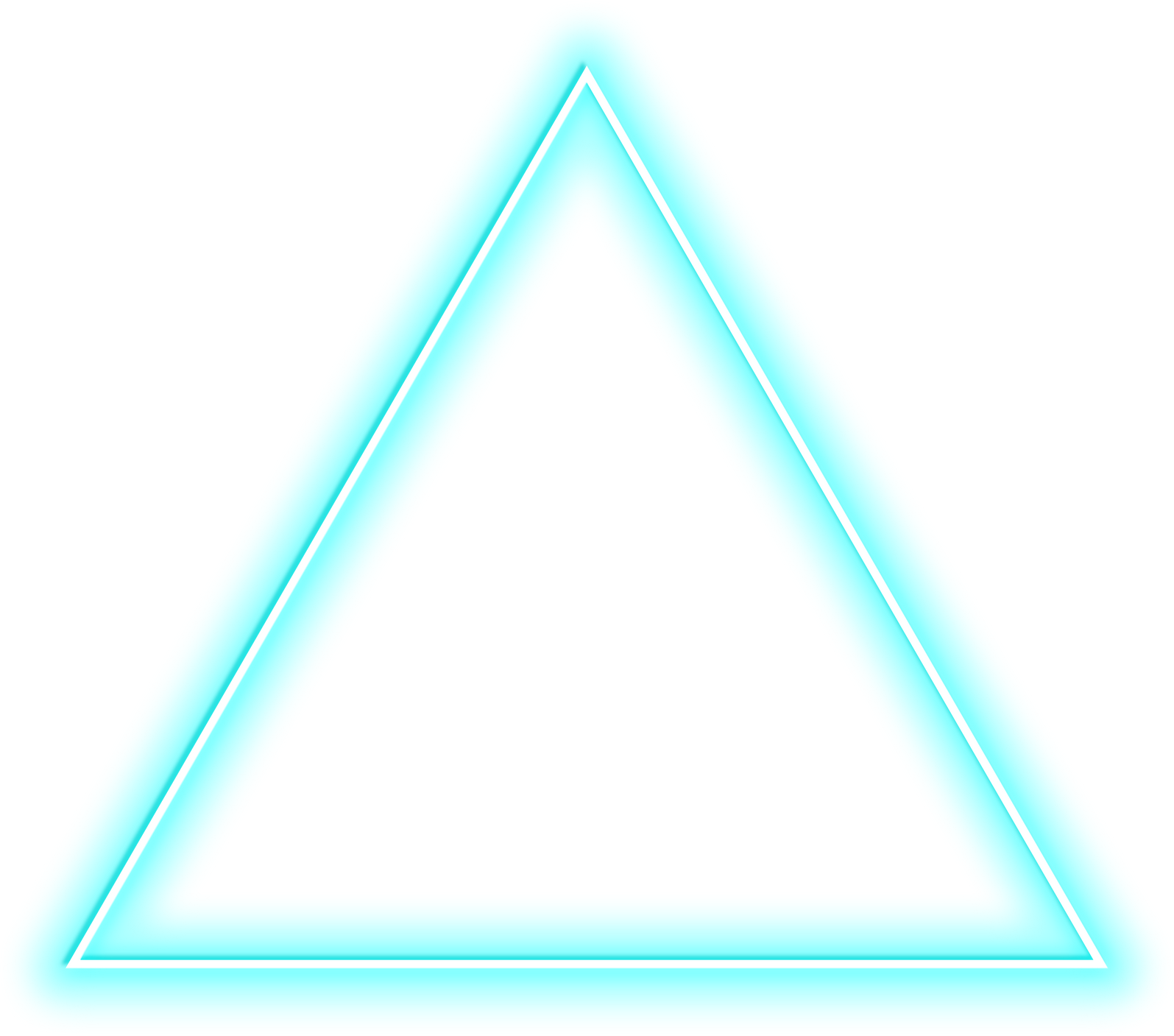 neon light triangle